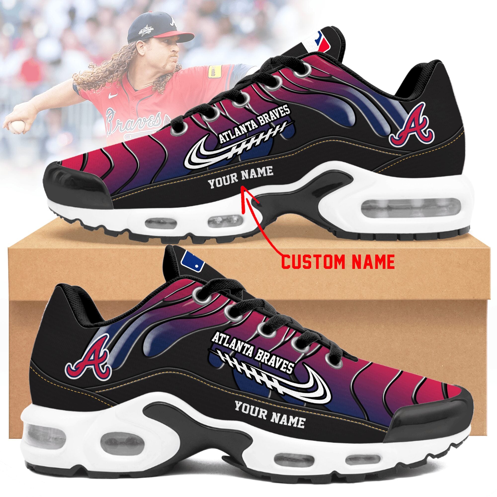 Atlanta Braves TN Shoes Sneakers 2026