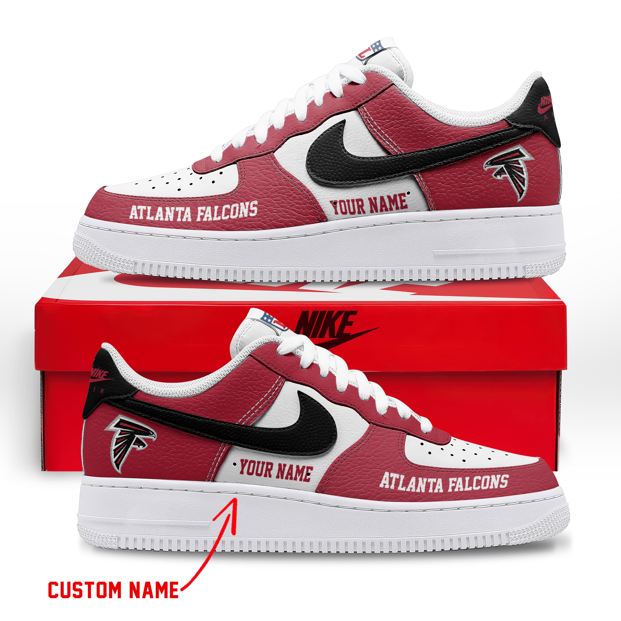 Atlanta Falcons Air Low-Top Sneakers Shoes 2026