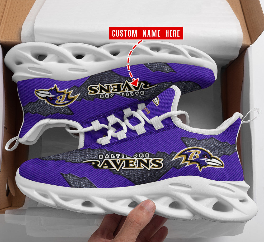 FootGearElite Baltimore Ravens NFL Max Soul Shoes Sneakers For Men And Women 3