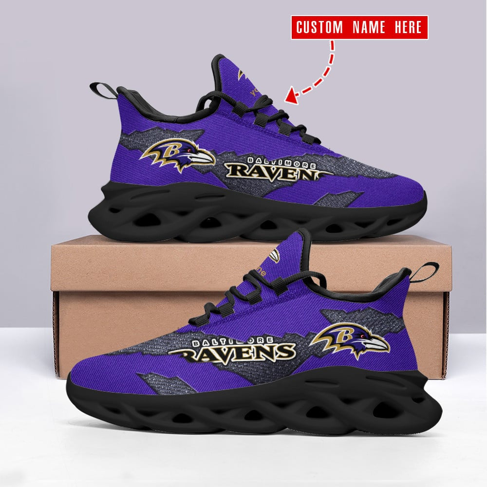 FootGearElite Baltimore Ravens NFL Max Soul Shoes Sneakers For Men And Women 3