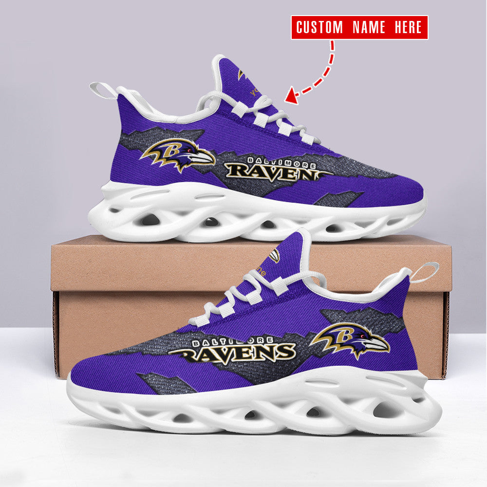 FootGearElite Baltimore Ravens NFL Max Soul Shoes Sneakers For Men And Women 3