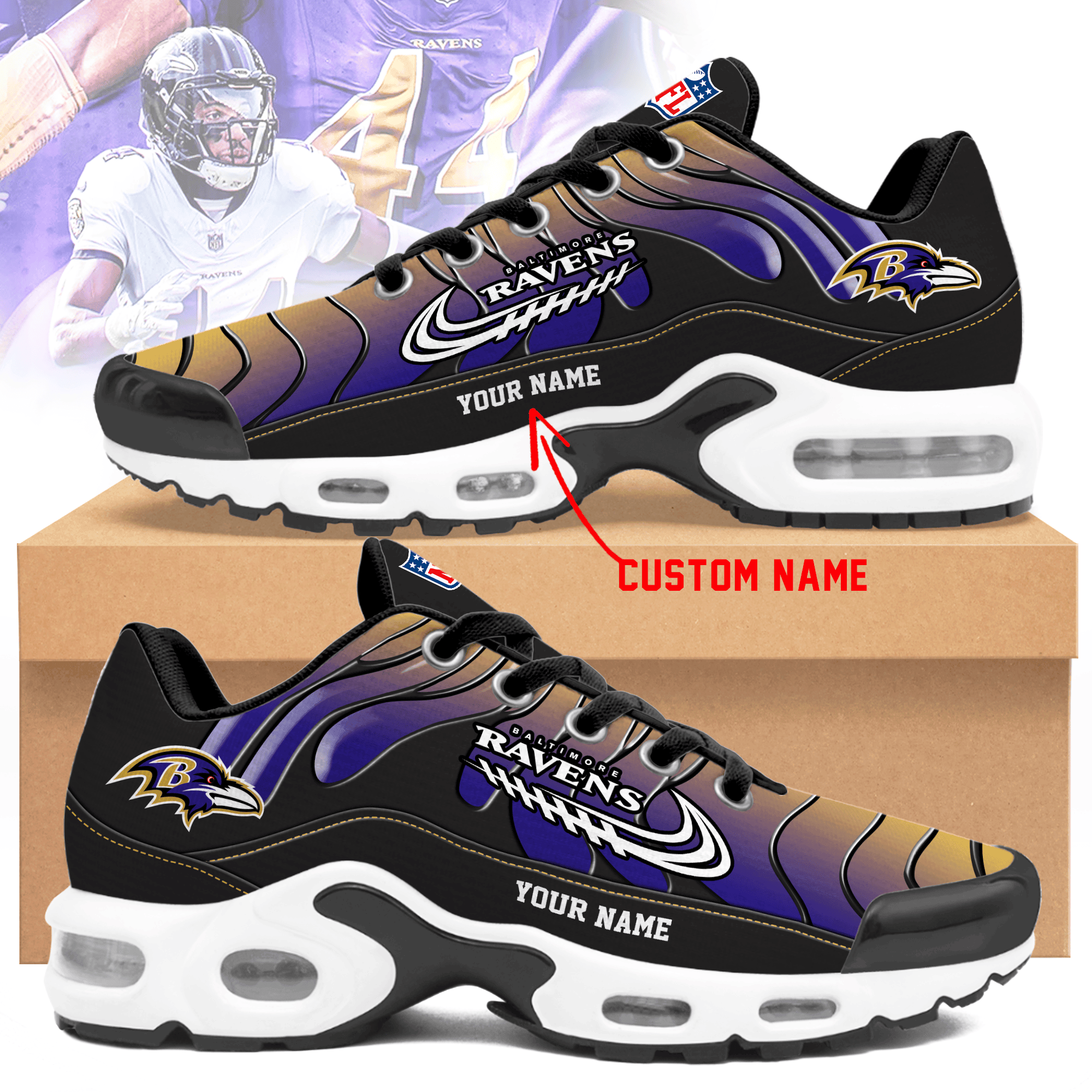 Baltimore Ravens TN Shoes Sneakers 2026