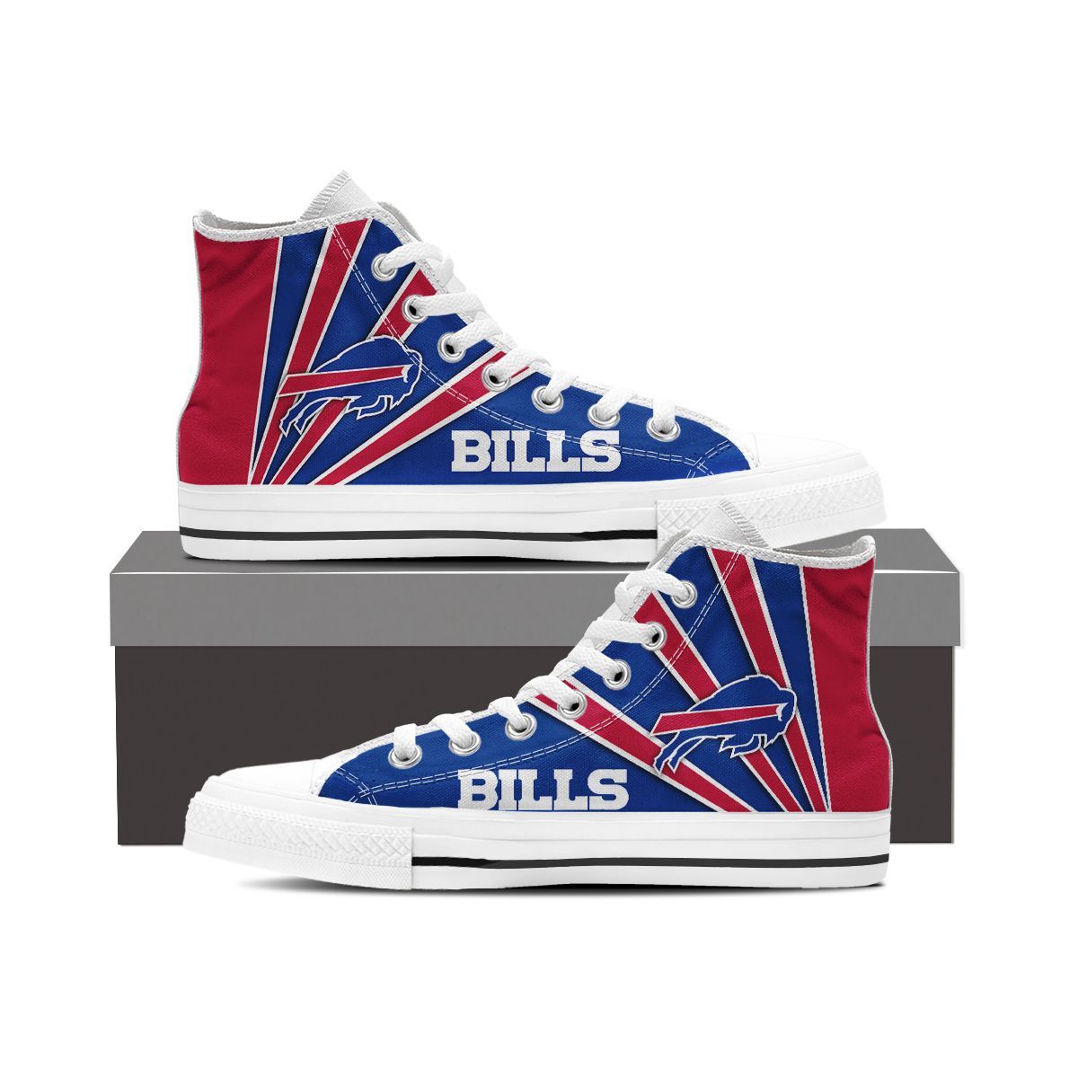 Buffalo Bills High Top Canvas Sneakers Shoes 2026