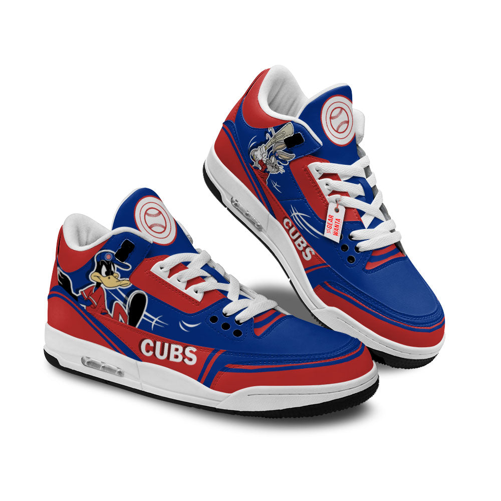 FootgearElite Chicago Cubs AJ3 Sneakers Shoes For Men And Women