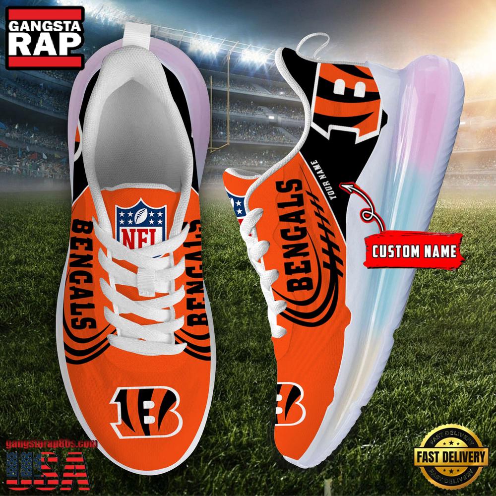 FootGearElite Cincinnati Bengals Cushion Running Shoes For Men And Women 1