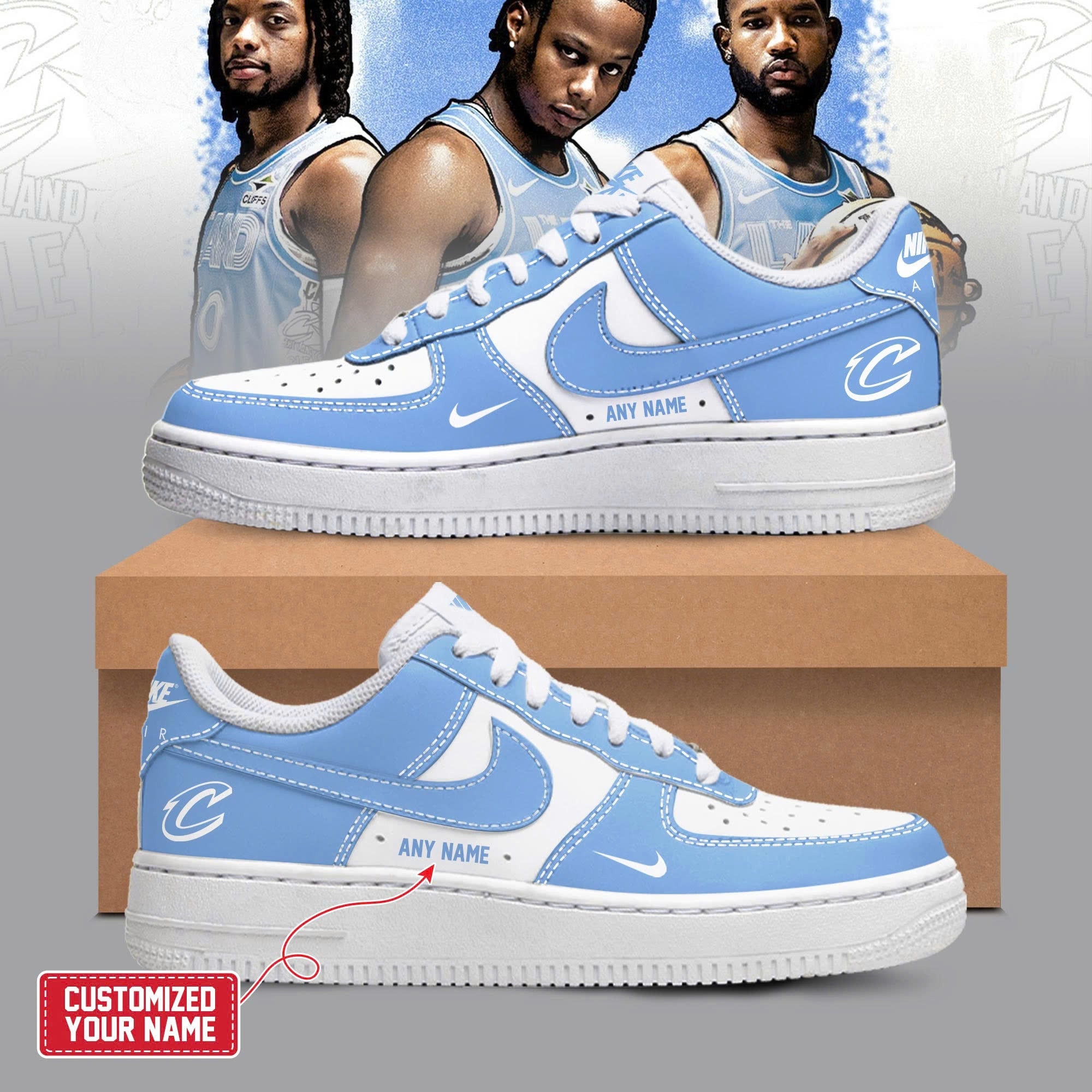 Cleveland Cavaliers Air Low-Top Sneakers Shoes 2026