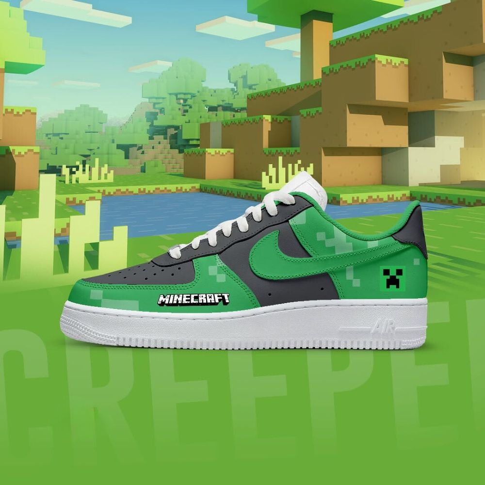 Creeper Minecraft Air Low-Top Sneakers Shoes 2026