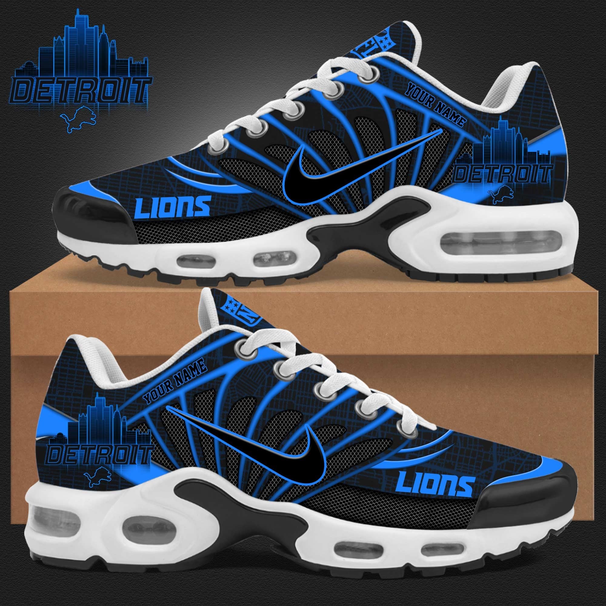 FootgearElite Detroit Lions TN Shoes Sneakers For Men And Women 1