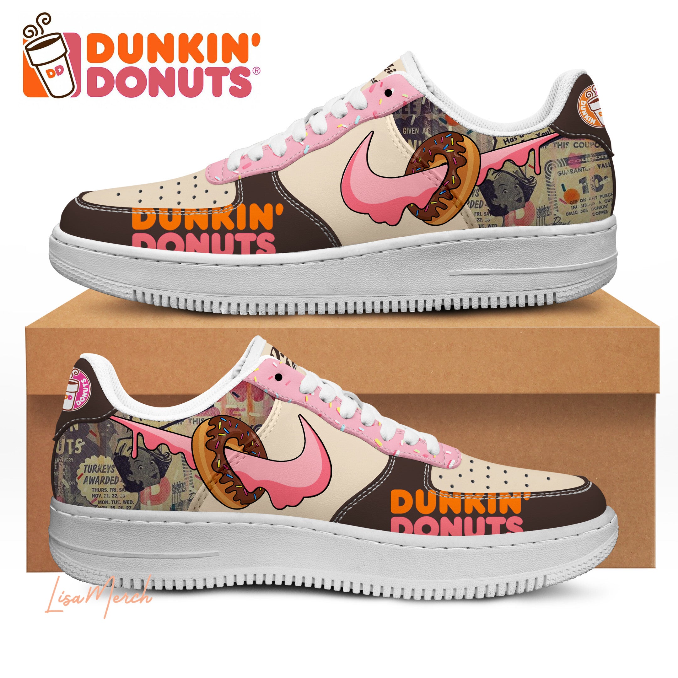 Dunkin Donuts Air Low-Top Sneakers Shoes 2026