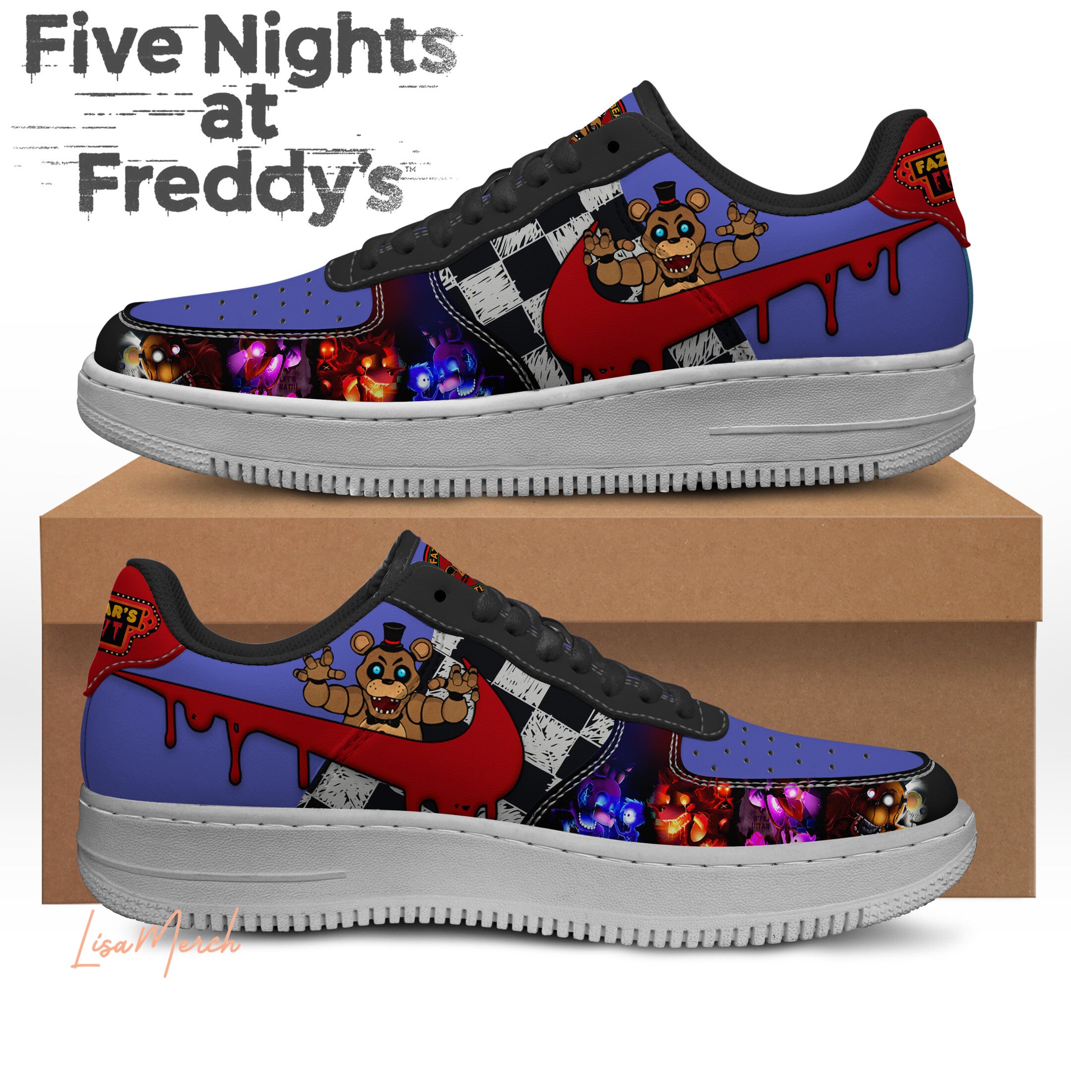 Five Nights at Freddy's Air Low-Top Sneakers Shoes 2026