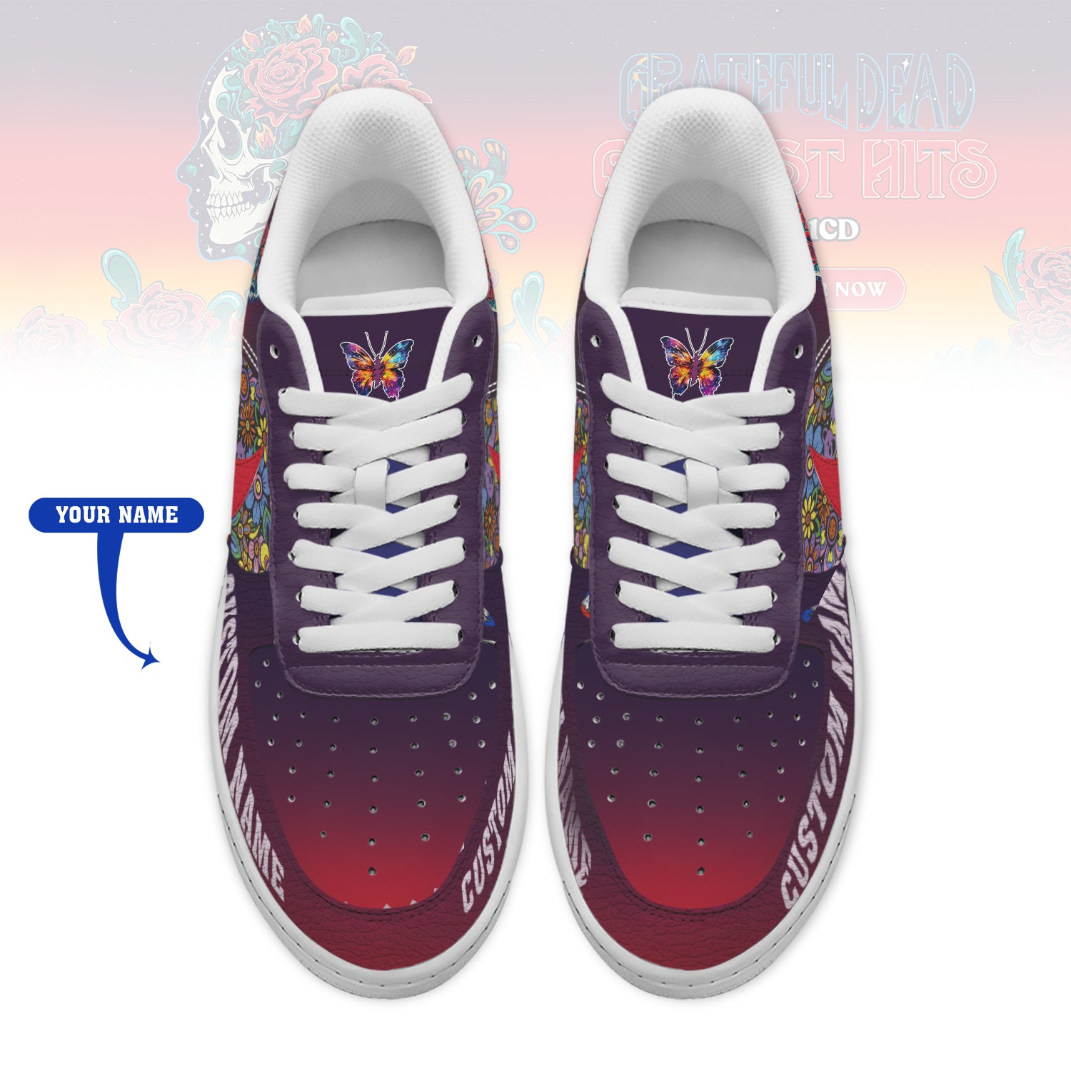 Grateful Dead Air Low-Top Sneakers Shoes 2026