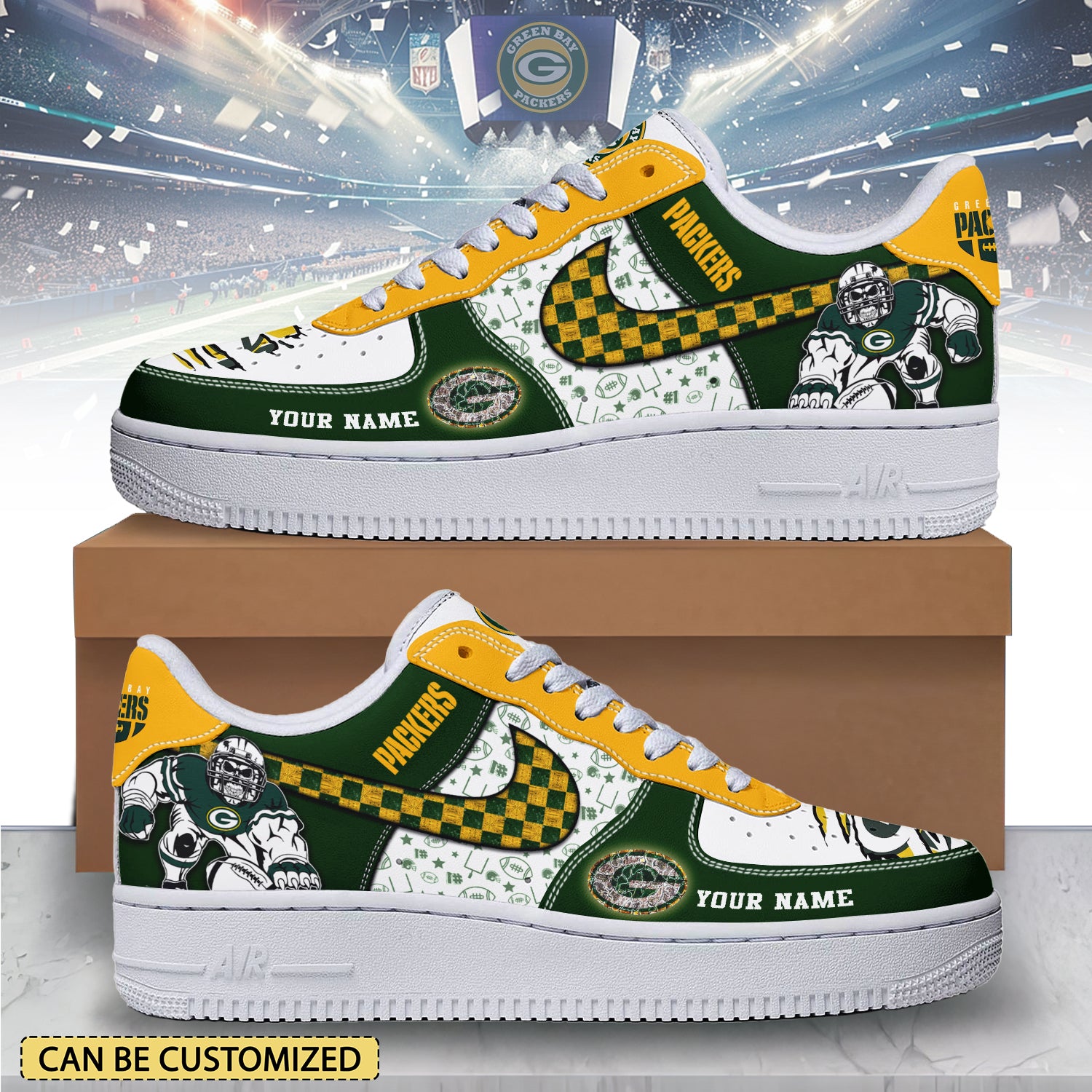 Green Bay Packers Air Low-Top Sneakers Shoes 2026