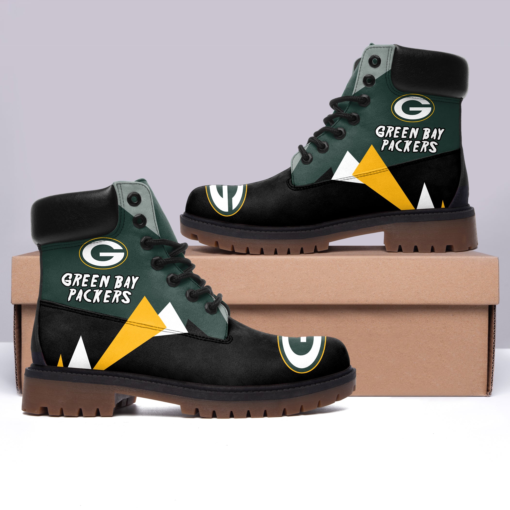 FootGearElite Green Bay Packers Boots Shoes For Men And Women 1