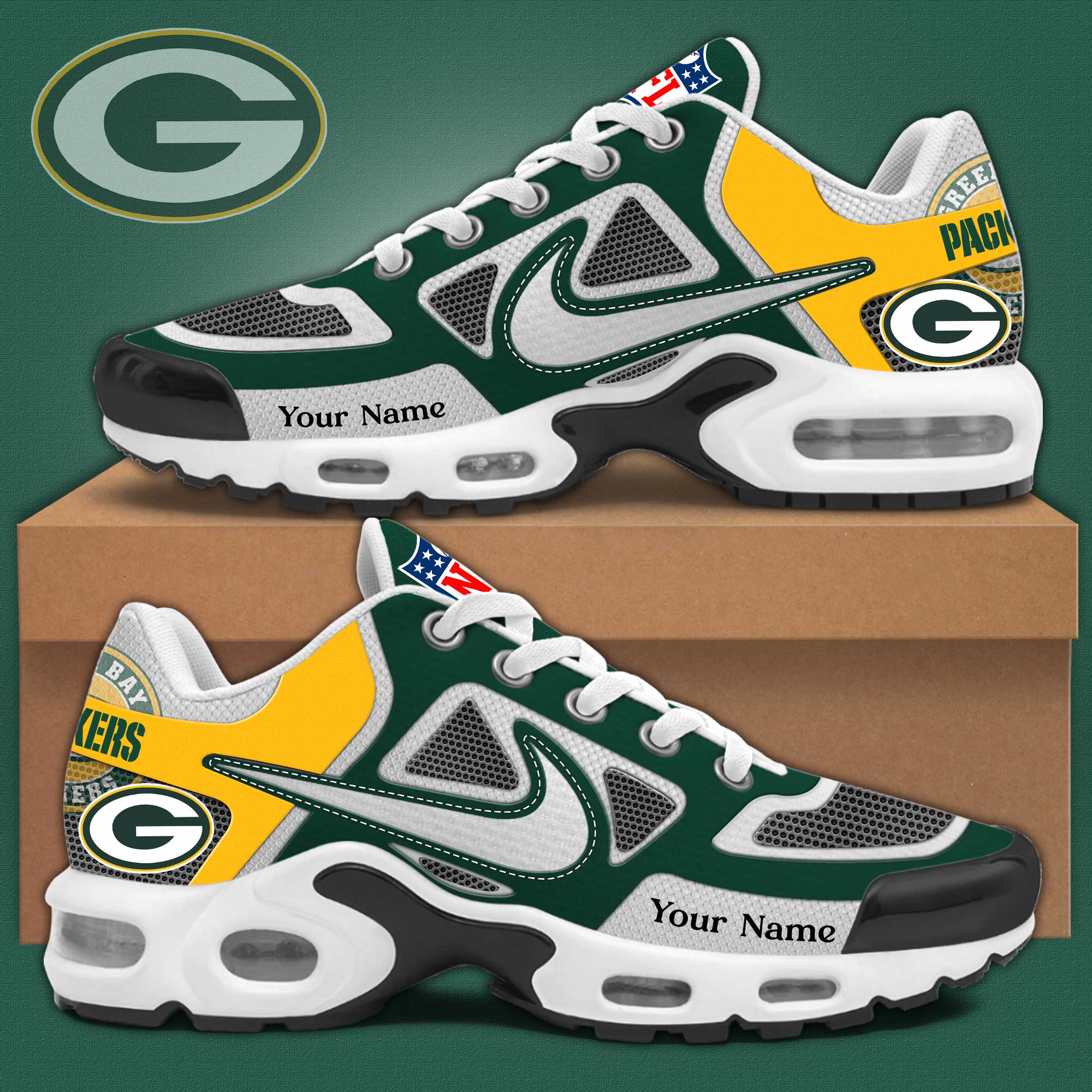 Green Bay Packers TN Shoes Sneakers 2026