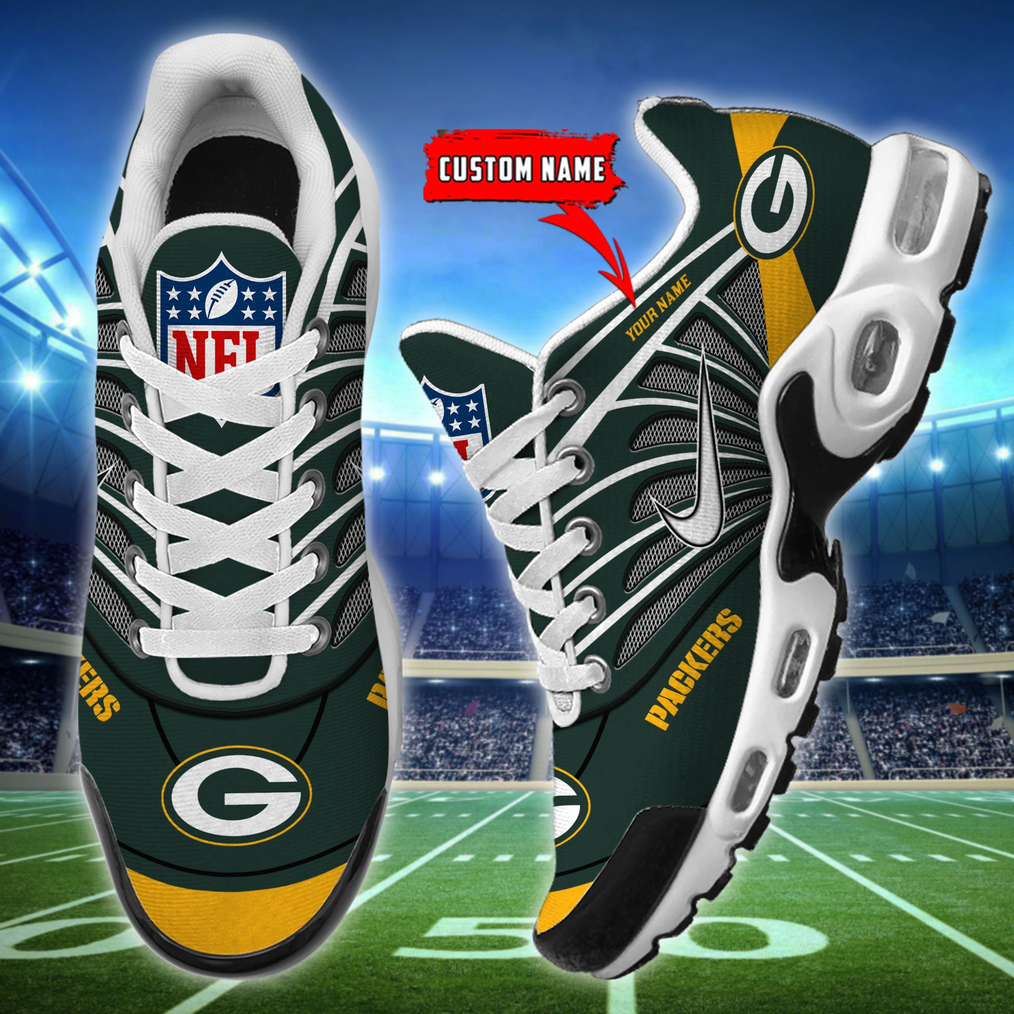 Green Bay Packers TN Shoes Sneakers 2026