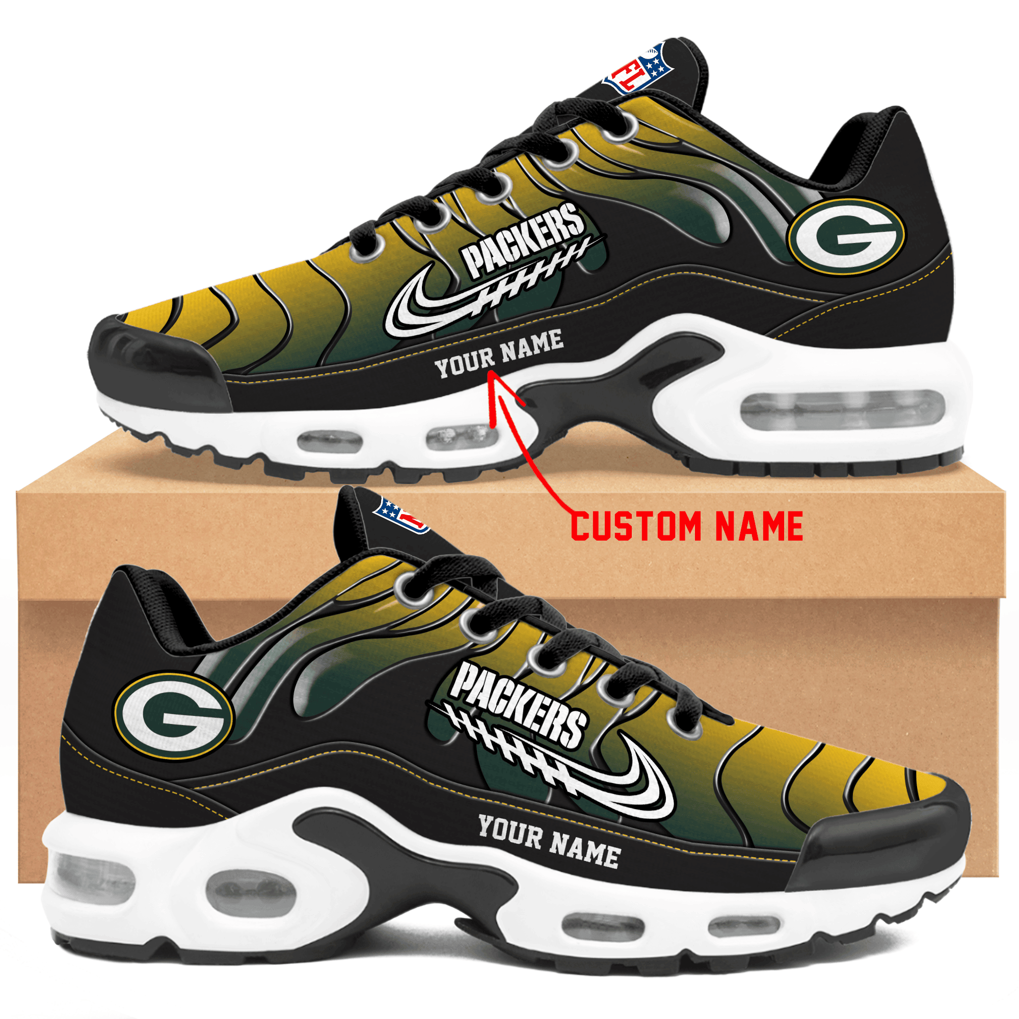 Green Bay Packers TN Shoes Sneakers 2026
