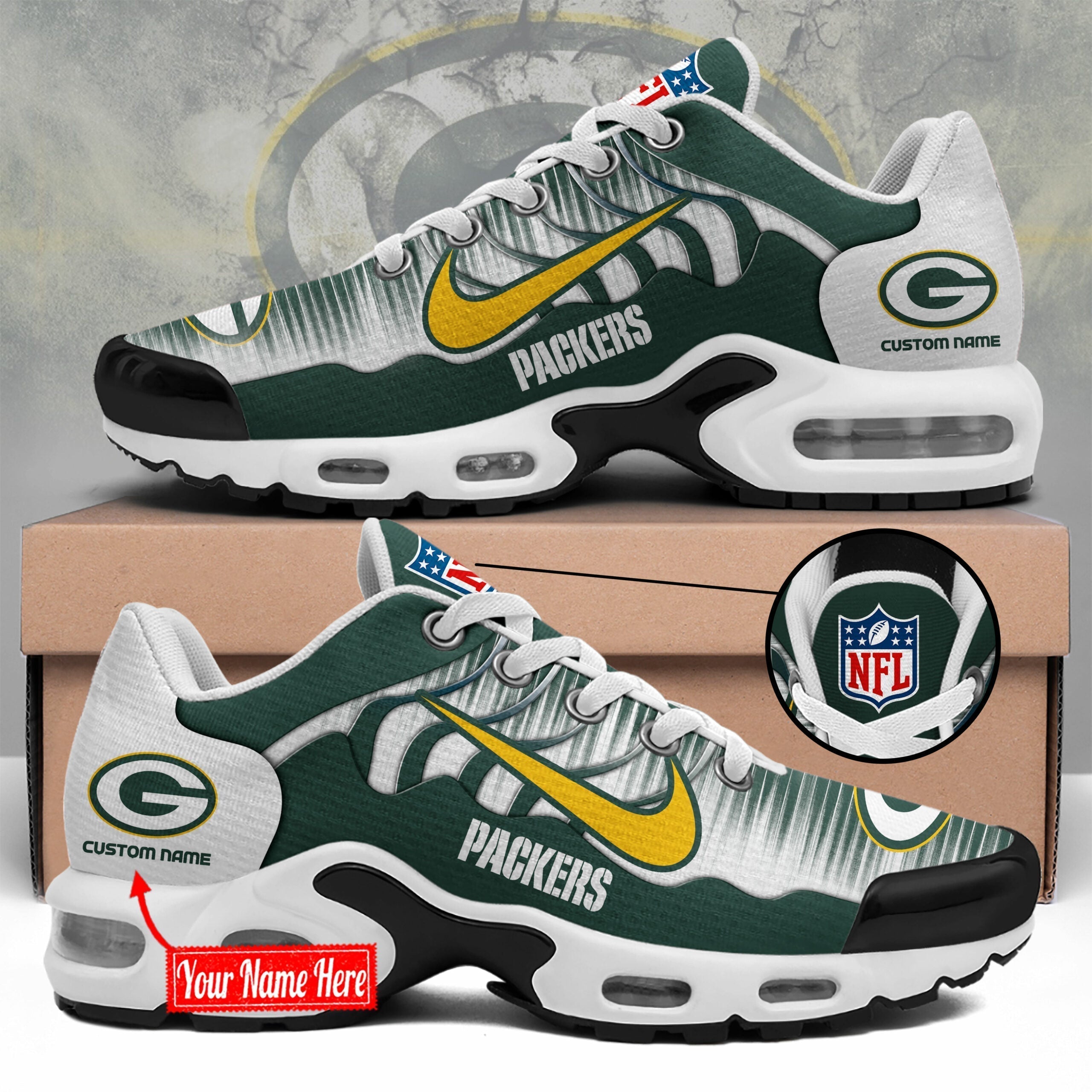Green Bay Packers TN Shoes Sneakers 2026