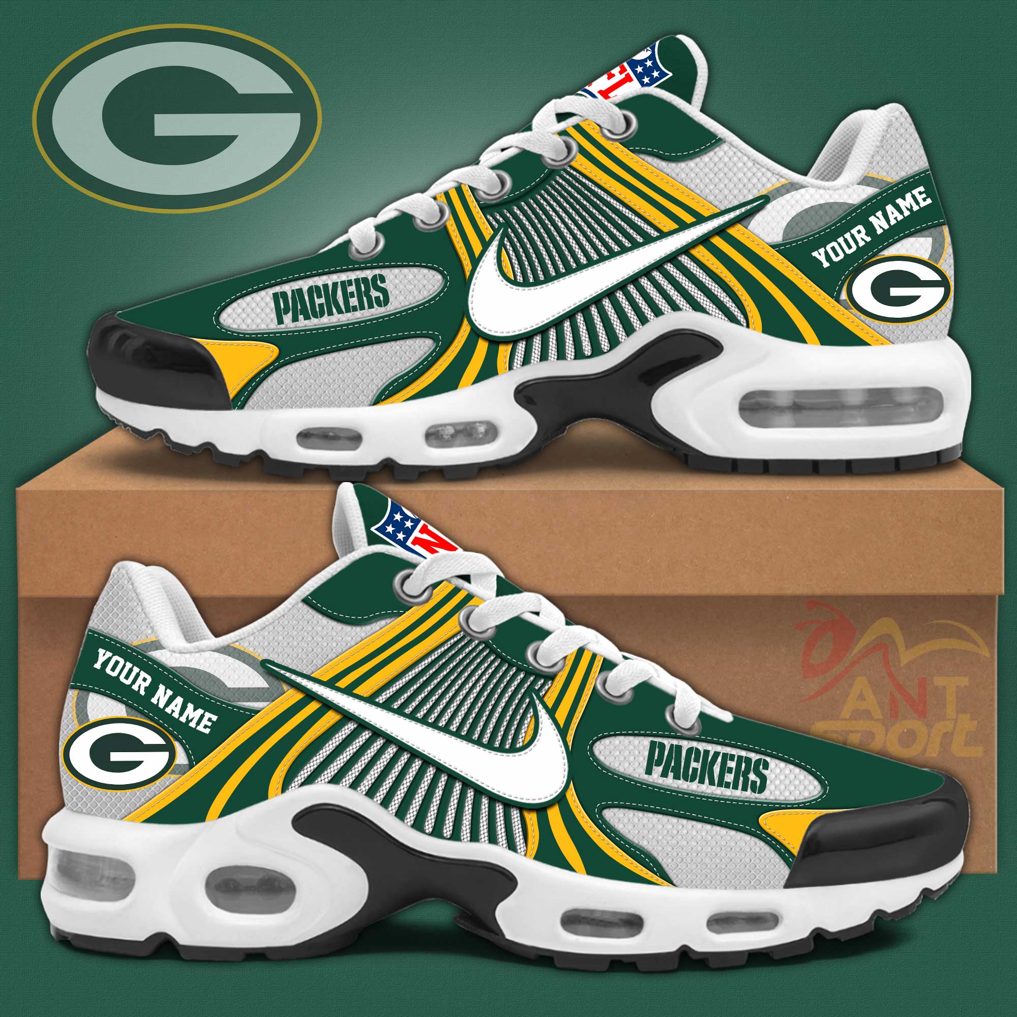 Green Bay Packers TN Shoes Sneakers 2026