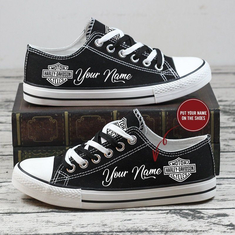 Harley Davidson Low Top Canvas Sneakers Shoes 2026
