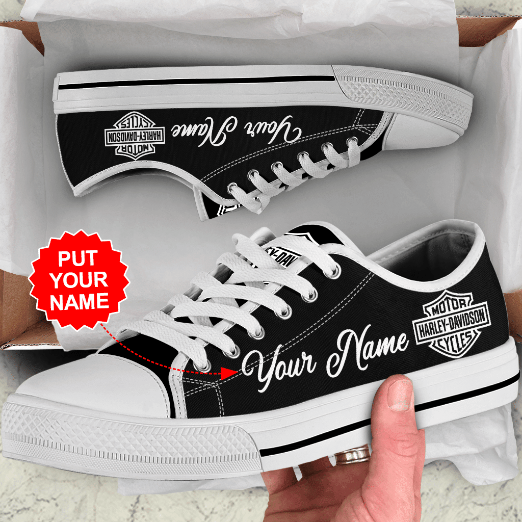 Harley Davidson Low Top Canvas Sneakers Shoes 2026