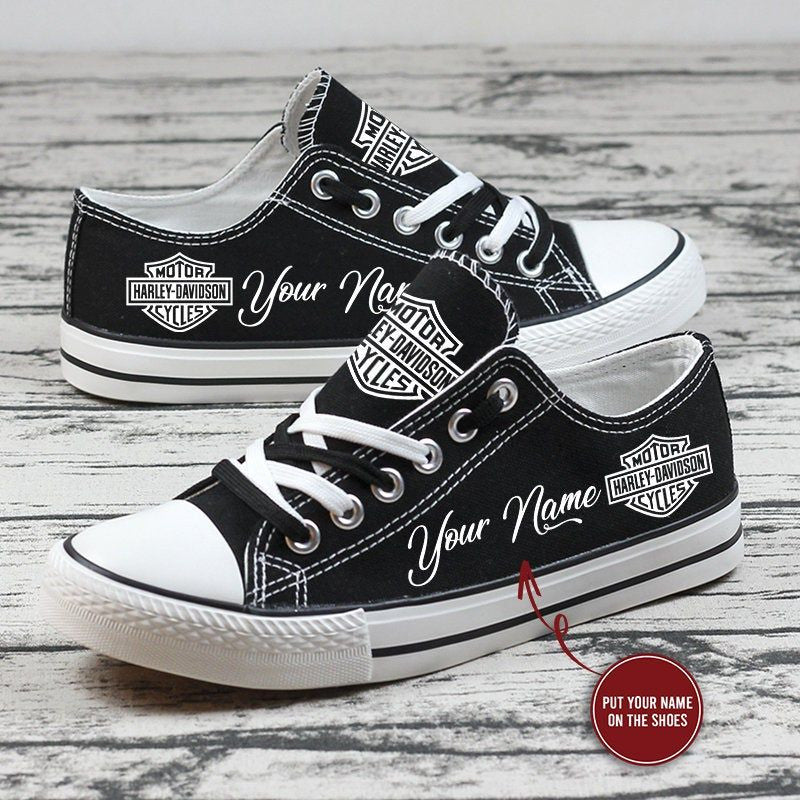 Harley Davidson Low Top Canvas Sneakers Shoes 2026