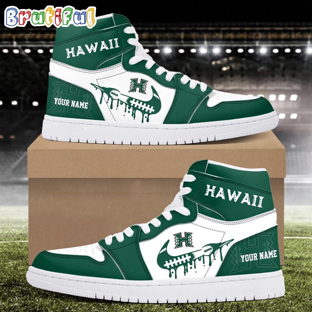 FootgearElite Hawaii Rainbow Warriors AJ1 High Sneakers Shoes For Men And Women