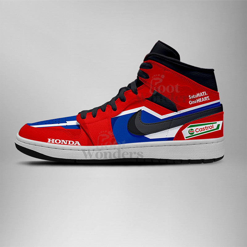 FootgearElite Honda AJ1 High Sneakers Shoes For Men And Women