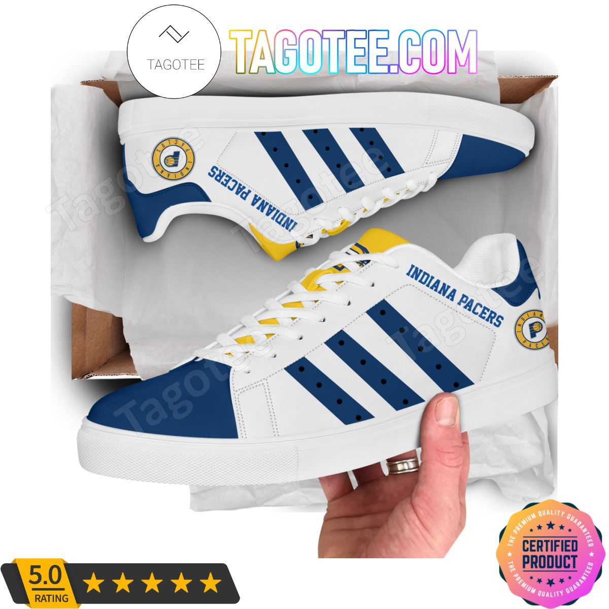 FootGearElite Indiana Pacers Skate Stan Shoes Sneakes For Men And Women 1