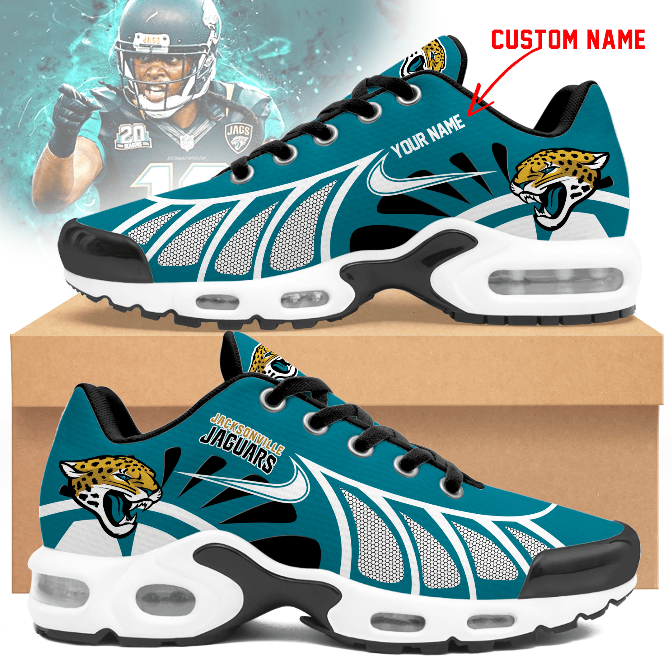 Jacksonville Jaguars TN Shoes Sneakers 2026