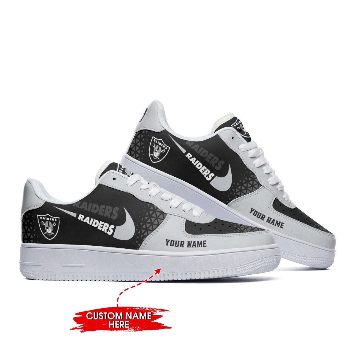 Las Vegas Raiders NFL Air Low-Top Sneakers Shoes 2026