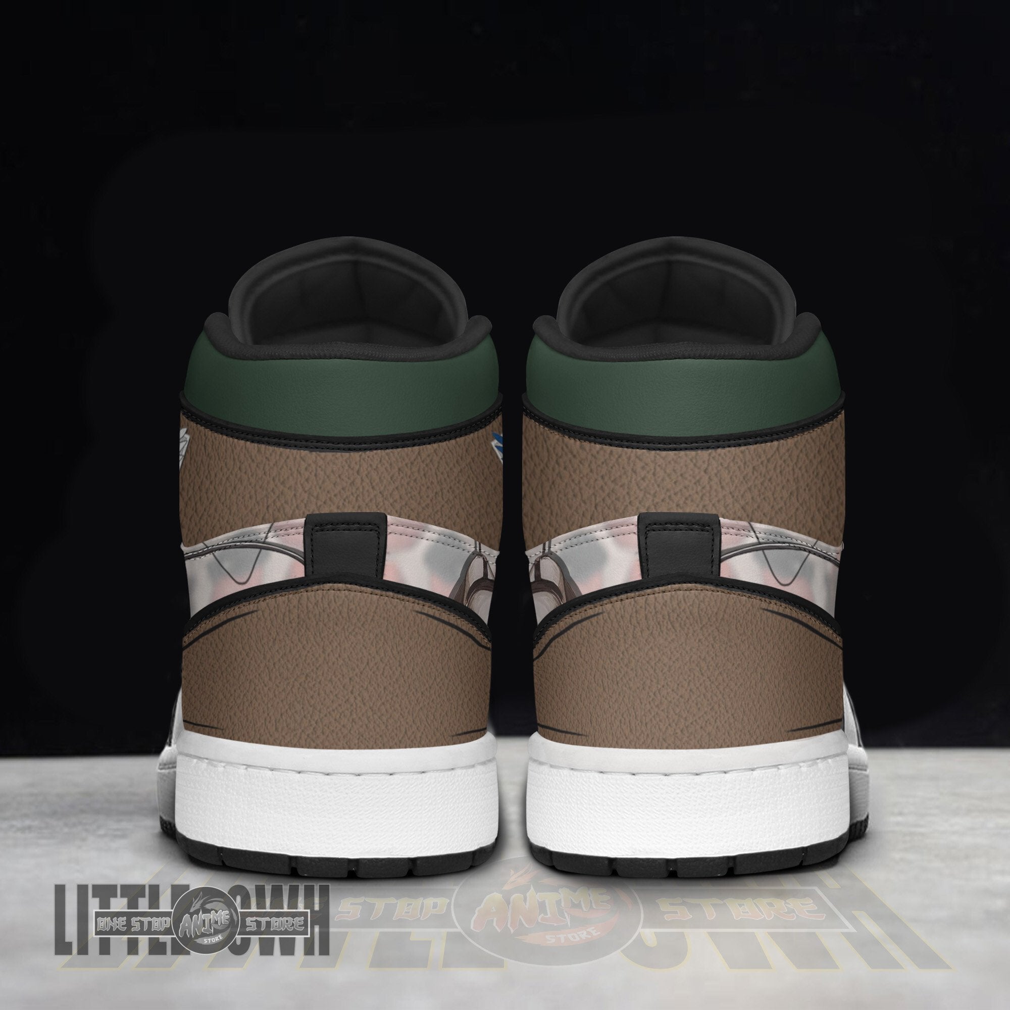 FootgearElite Levi Ackerman AJ1 High Sneakers Shoes For Men And Women