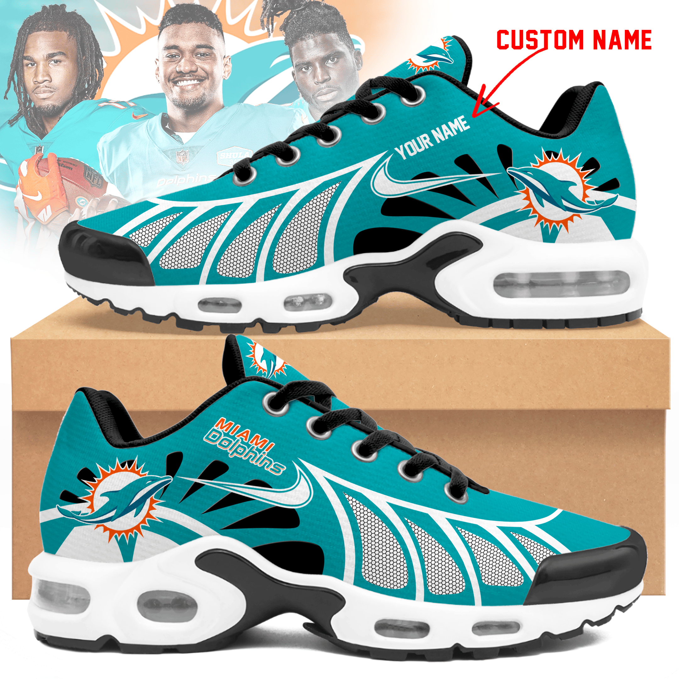 Miami Dolphins TN Shoes Sneakers 2026