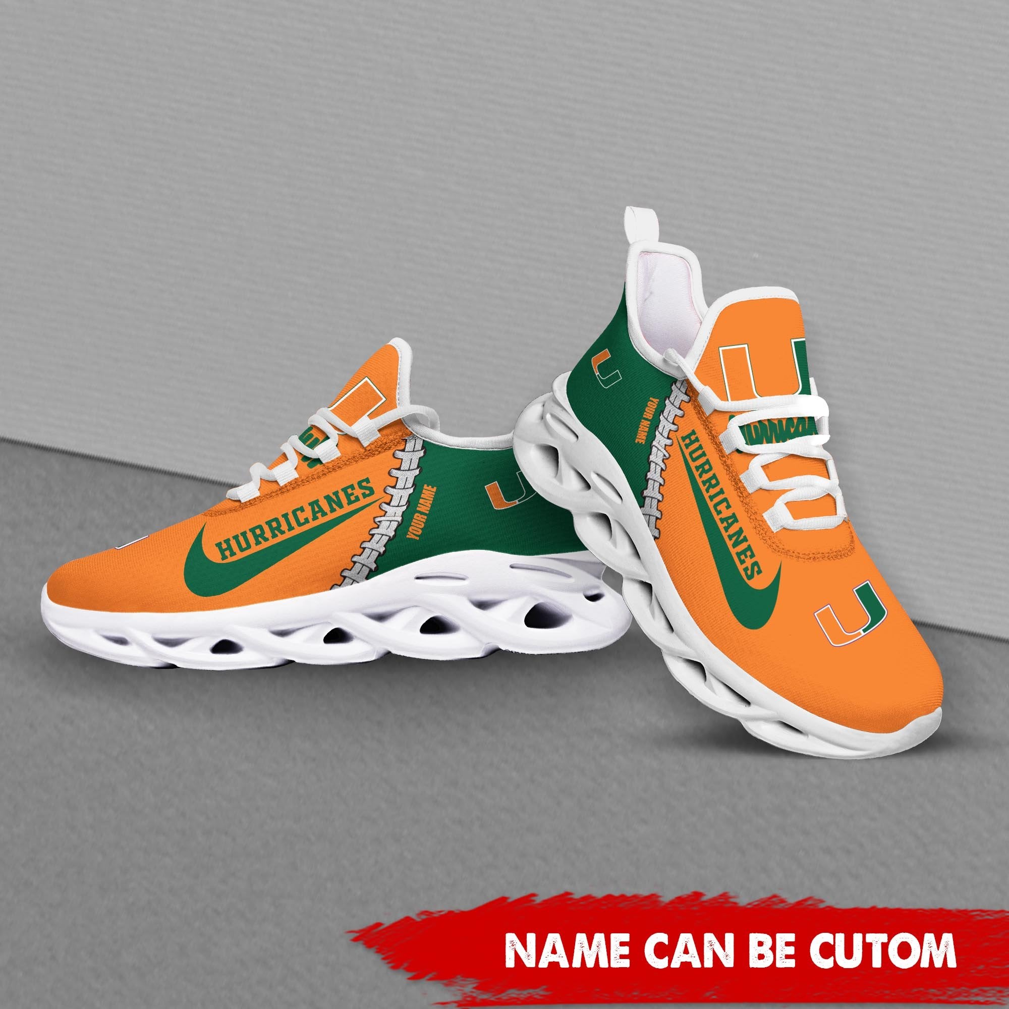 FootGearElite Miami Hurricanes Max Soul Shoes Sneakers For Men And Women 2