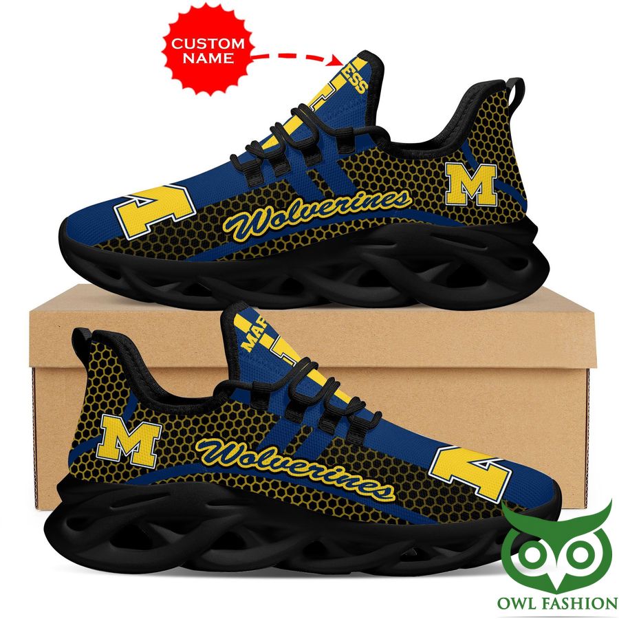 FootGearElite Michigan Wolverines Max Soul Shoes Sneakers For Men And Women 4