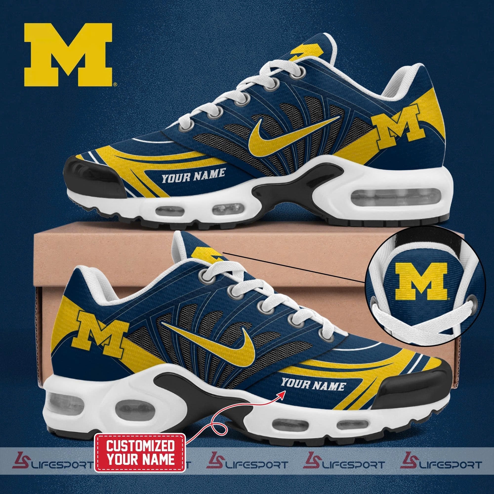 Michigan Wolverines TN Shoes Sneakers 2026