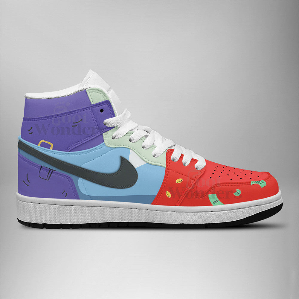 FootgearElite Mr crab AJ1 High Sneakers Shoes For Men And Women