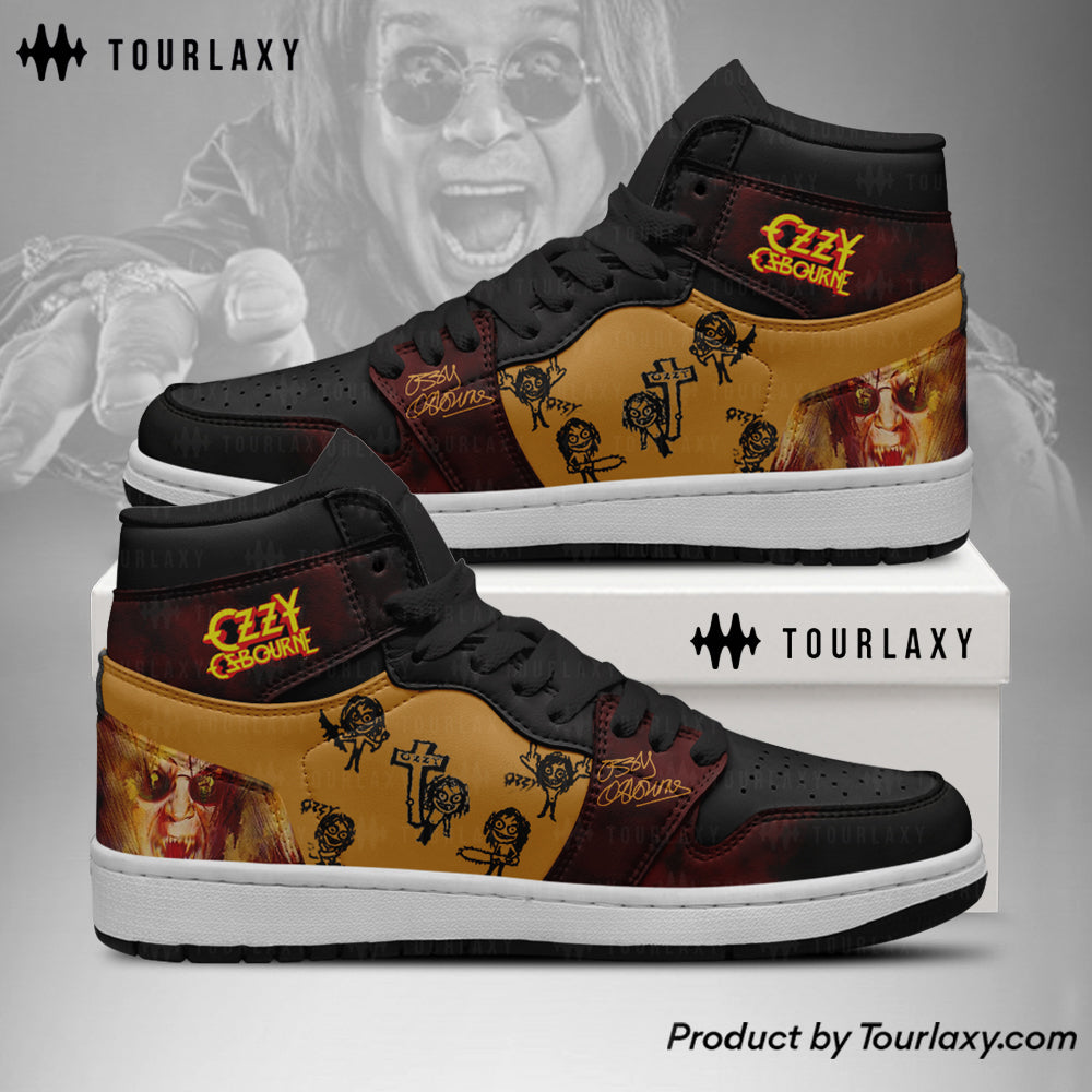 FootgearElite Ozzy Osbourne AJ1 High Sneakers Shoes For Men And Women