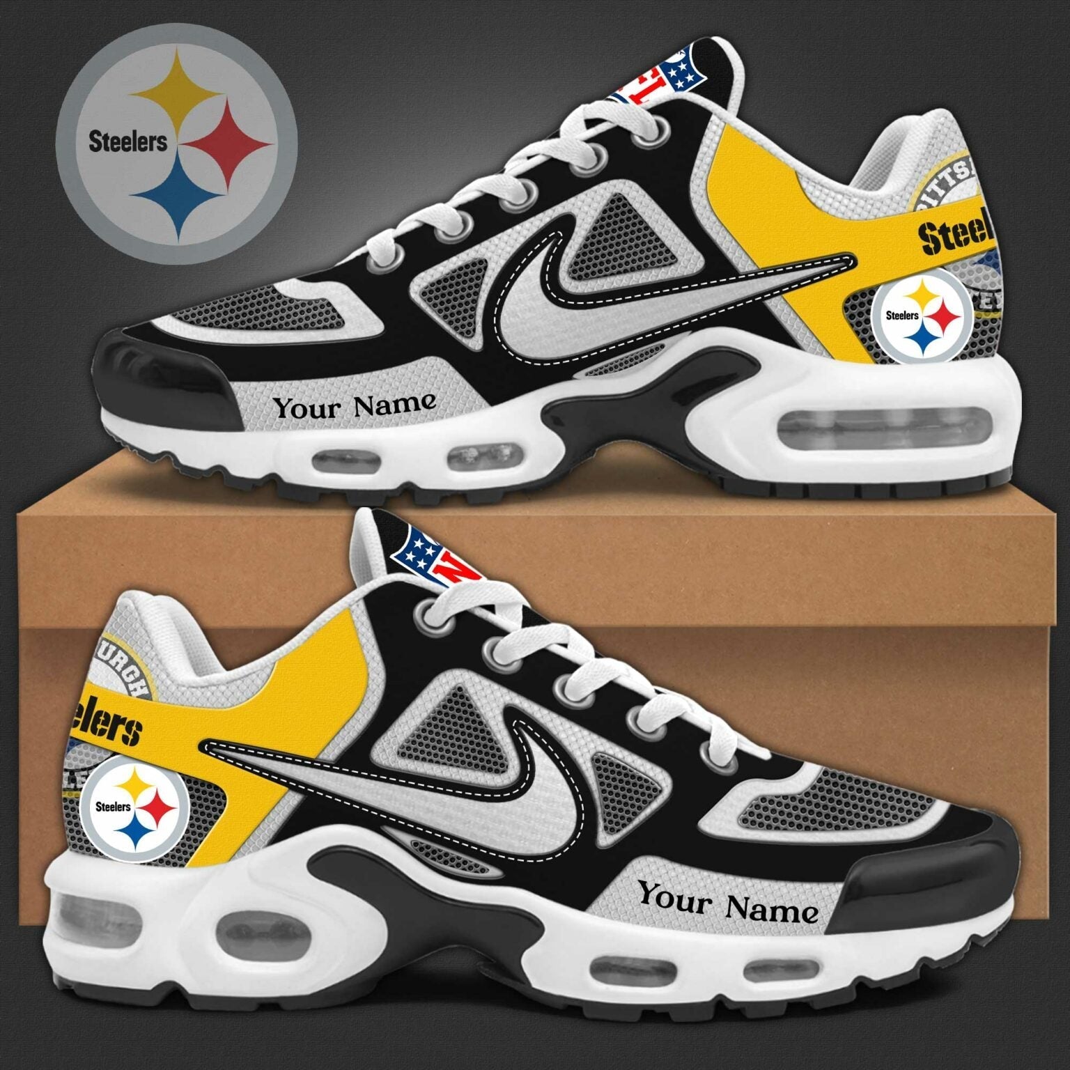 FootgearElite Pittsburgh Steelers TN Shoes Sneakers For Men And Women 15