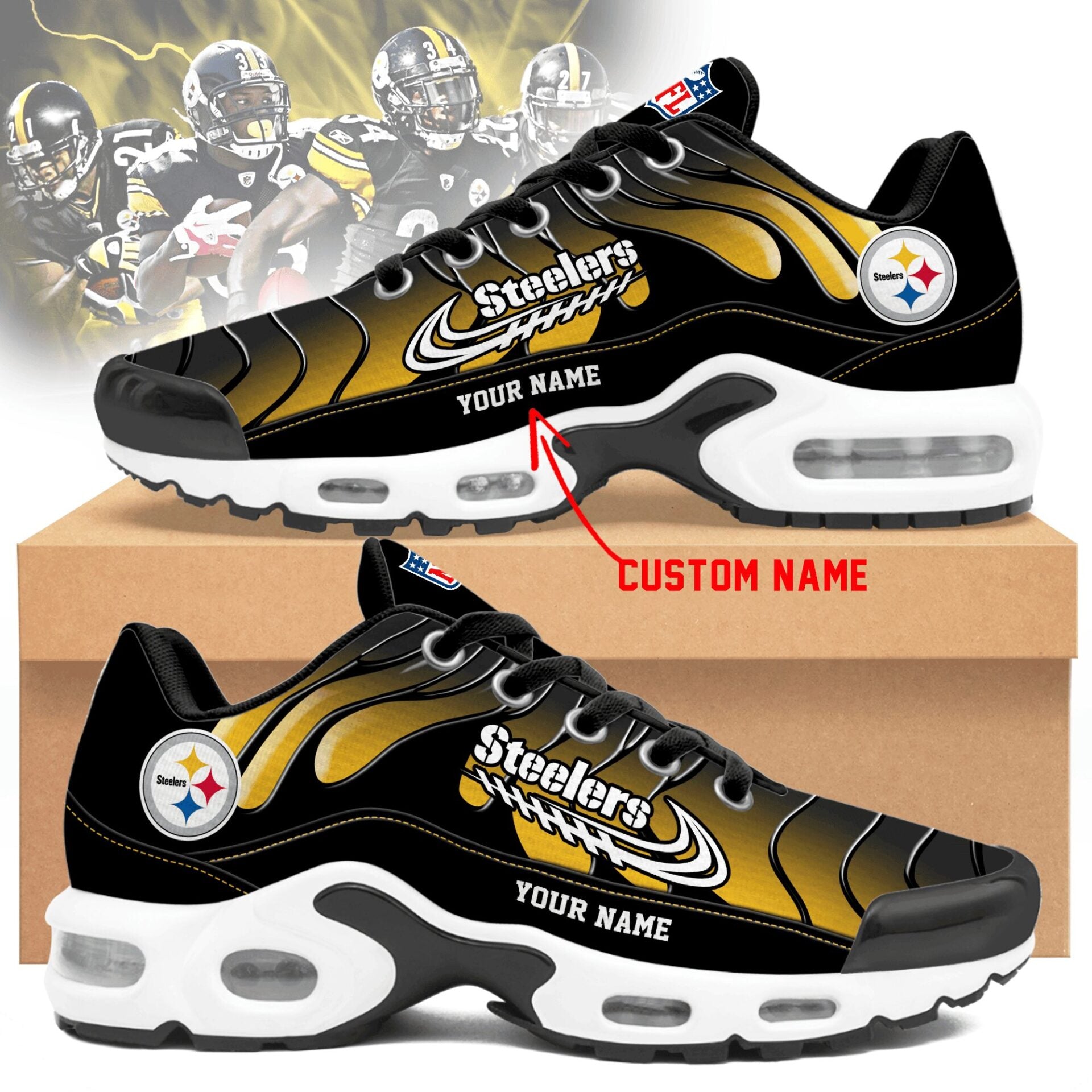 Pittsburgh Steelers TN Shoes Sneakers 2026