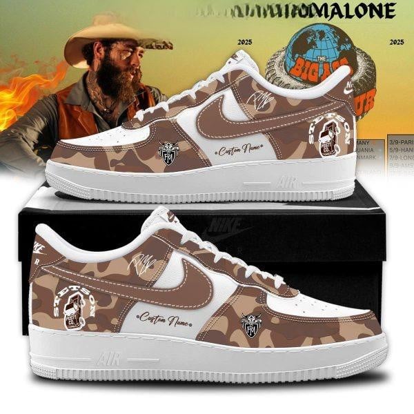 FootgearElite Post Malone Air Low-Top Sneakers Shoes For Men And Women 1