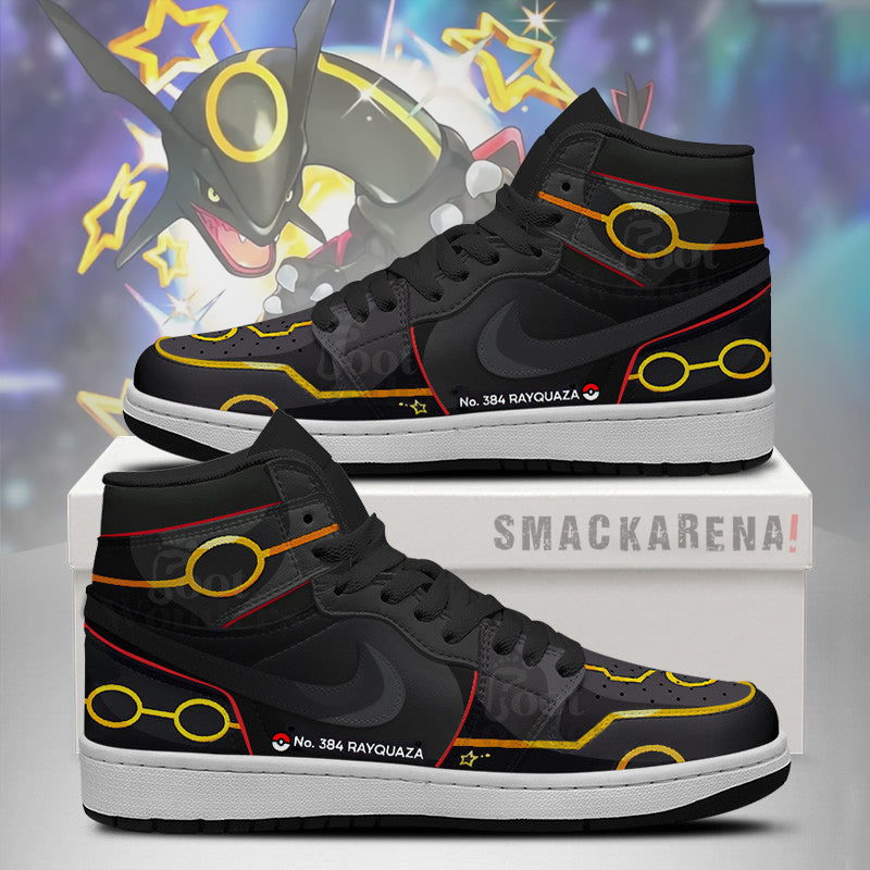 FootgearElite Shiny Rayquaza AJ1 High Sneakers Shoes For Men And Women