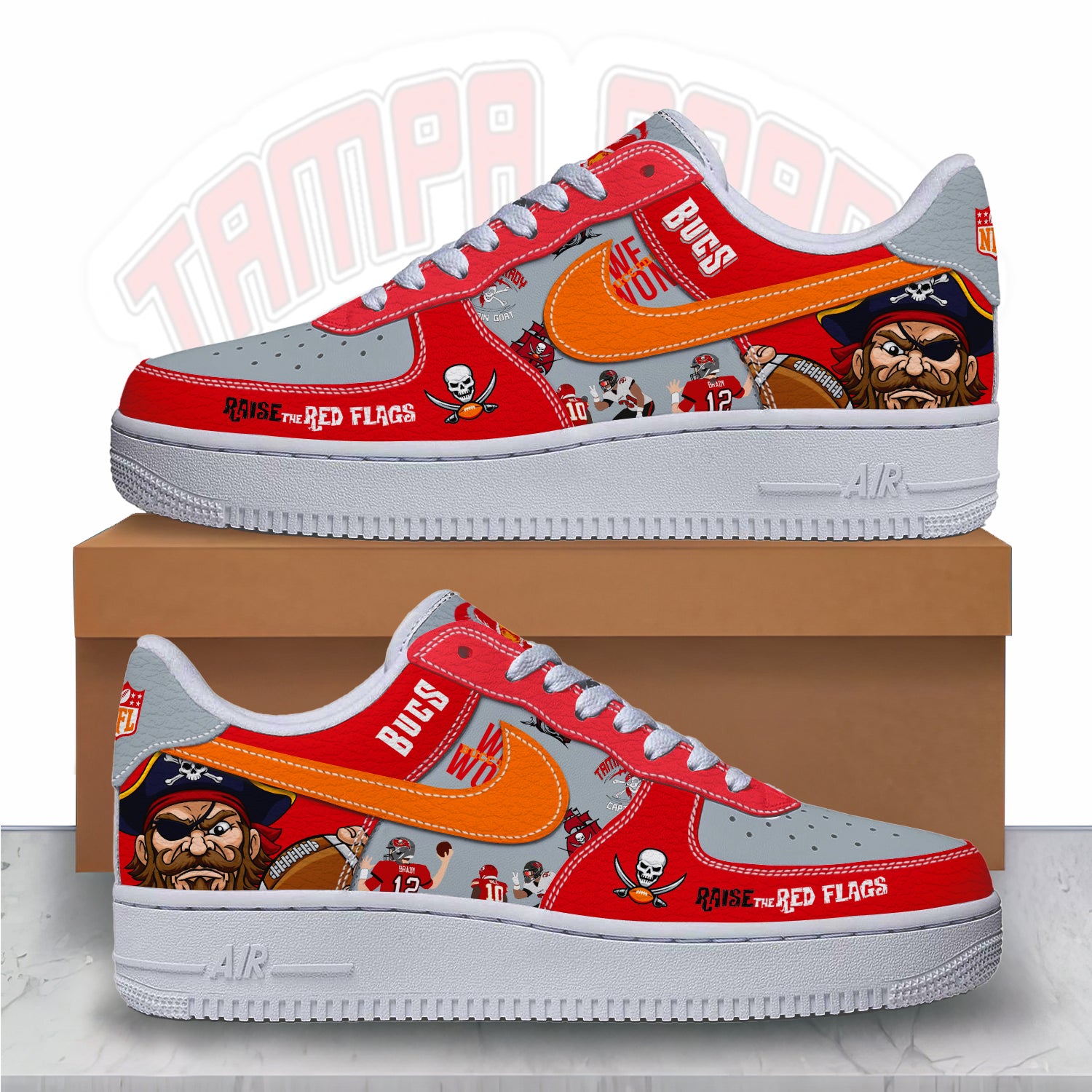 Tampa Bay Buccaneers Air Low-Top Sneakers Shoes 2026