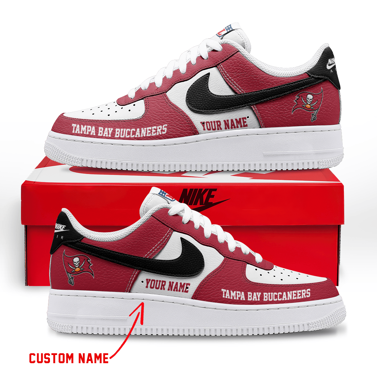 Tampa Bay Buccaneers Air Low-Top Sneakers Shoes 2026