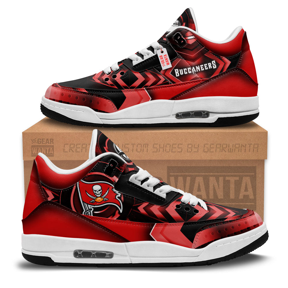 FootgearElite Tampa Bay Buccaneers AJ3 Sneakers Shoes For Men And Women