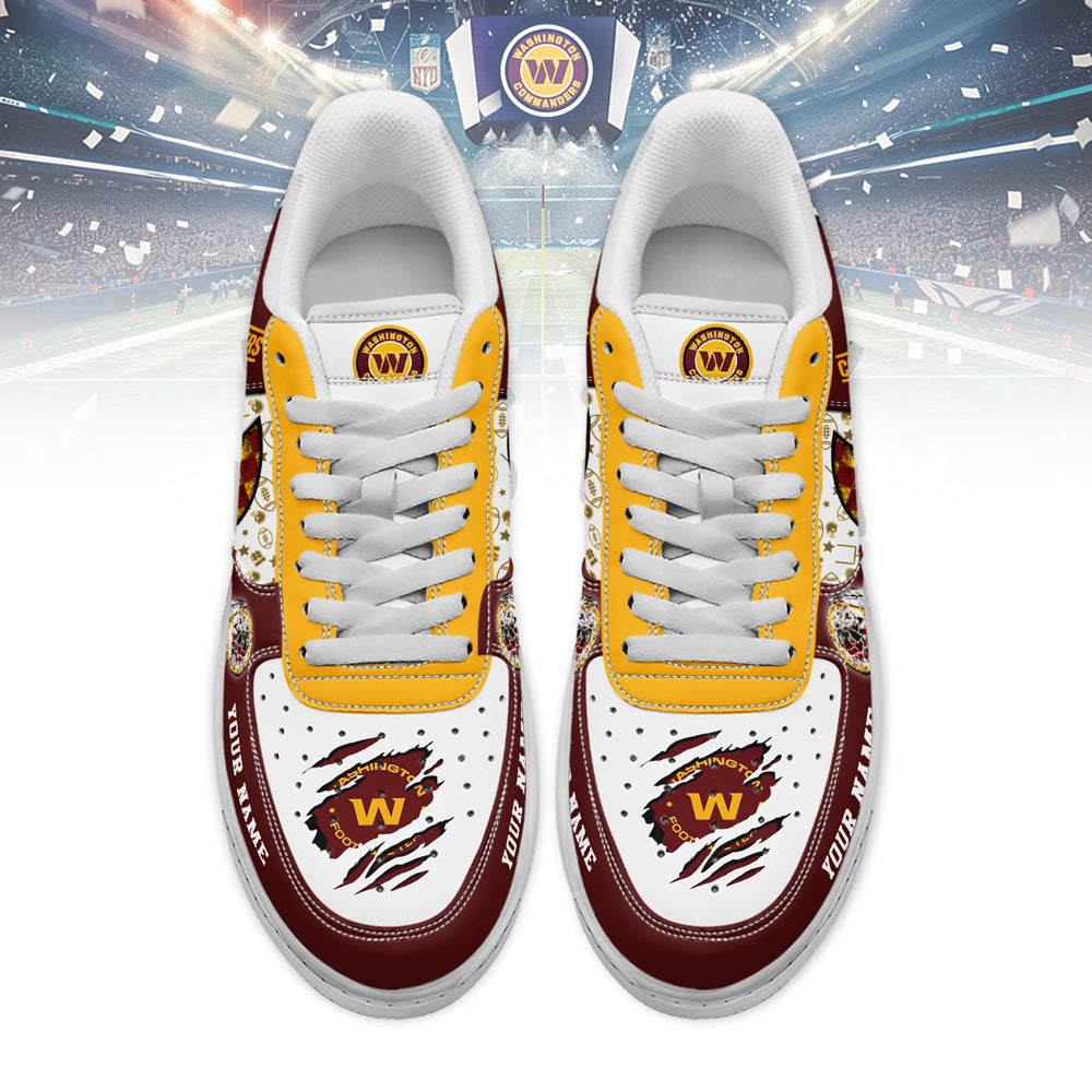 Washington Commanders Air Low-Top Sneakers Shoes 2026