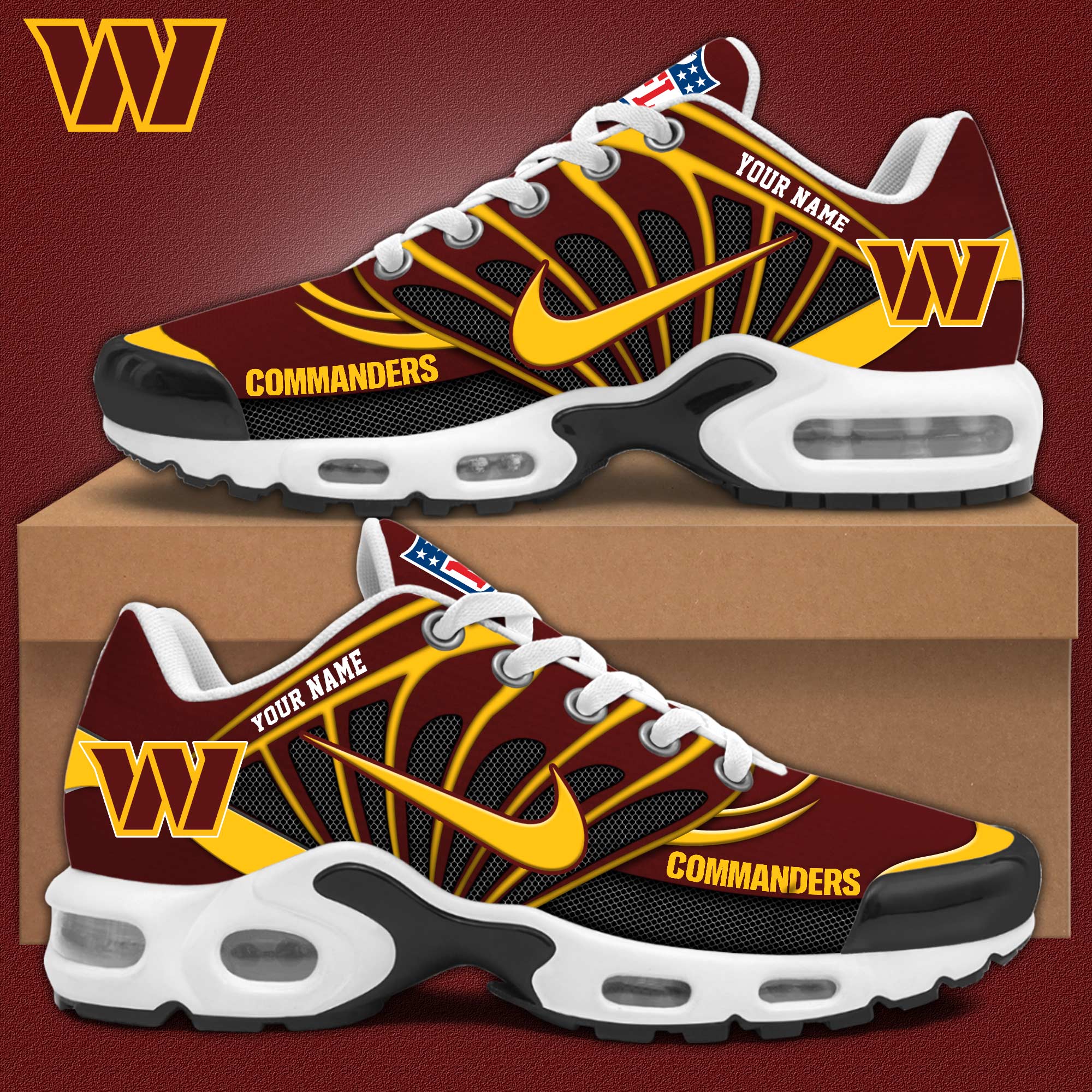 Washington Commanders TN Shoes Sneakers 2026