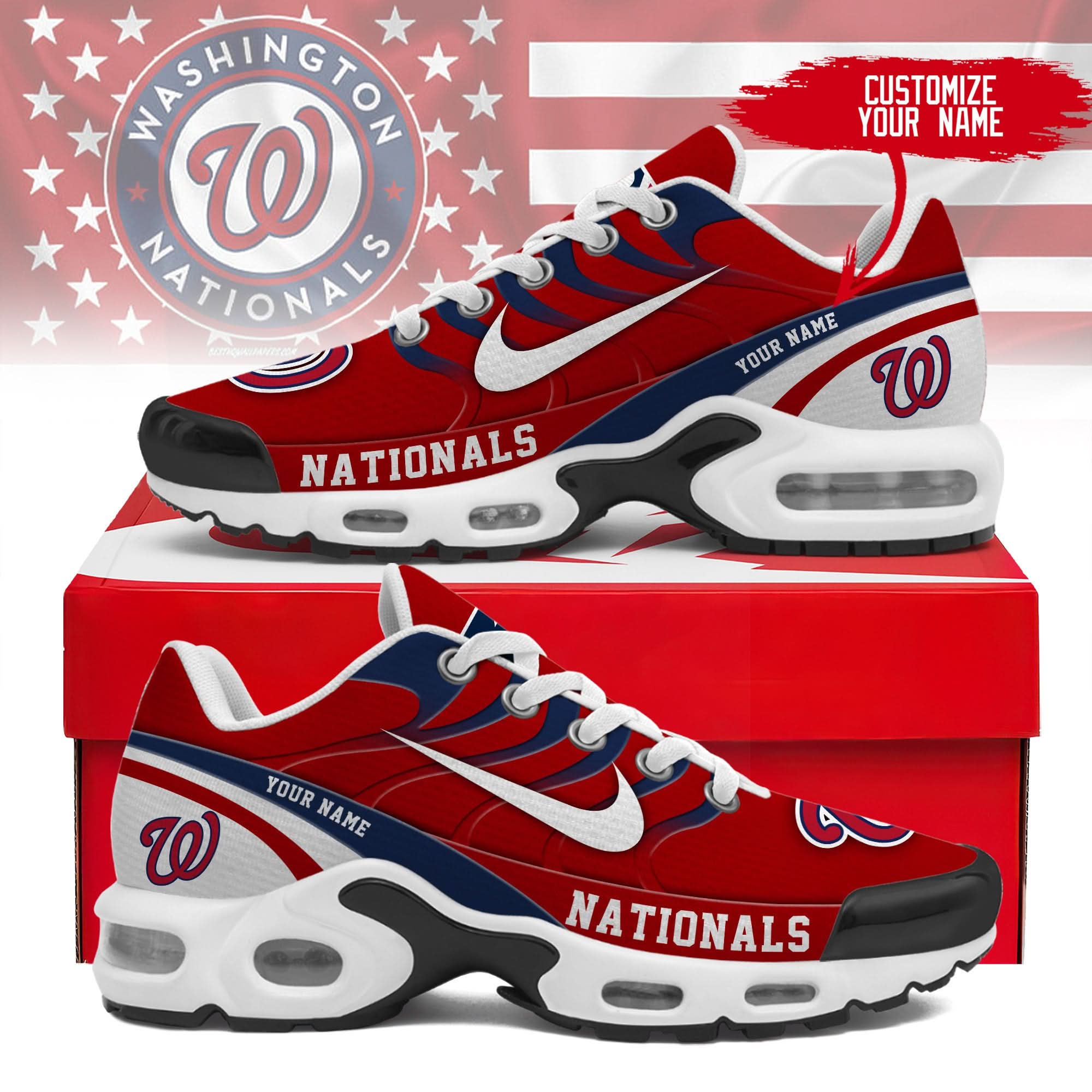 Washington Nationals TN Shoes Sneakers 2026