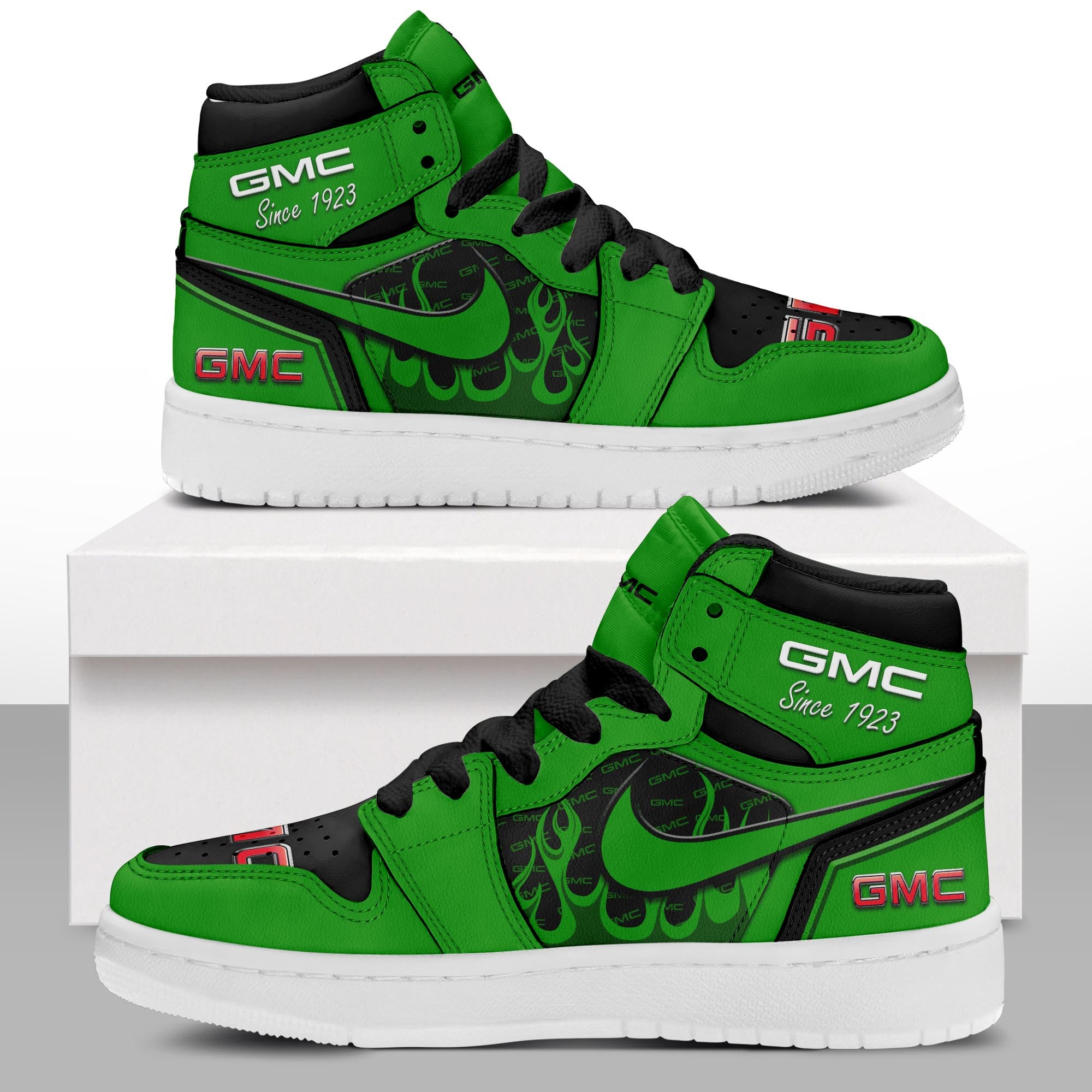 FootgearElite GMC AJ1 High Sneakers Shoes For Men And Women