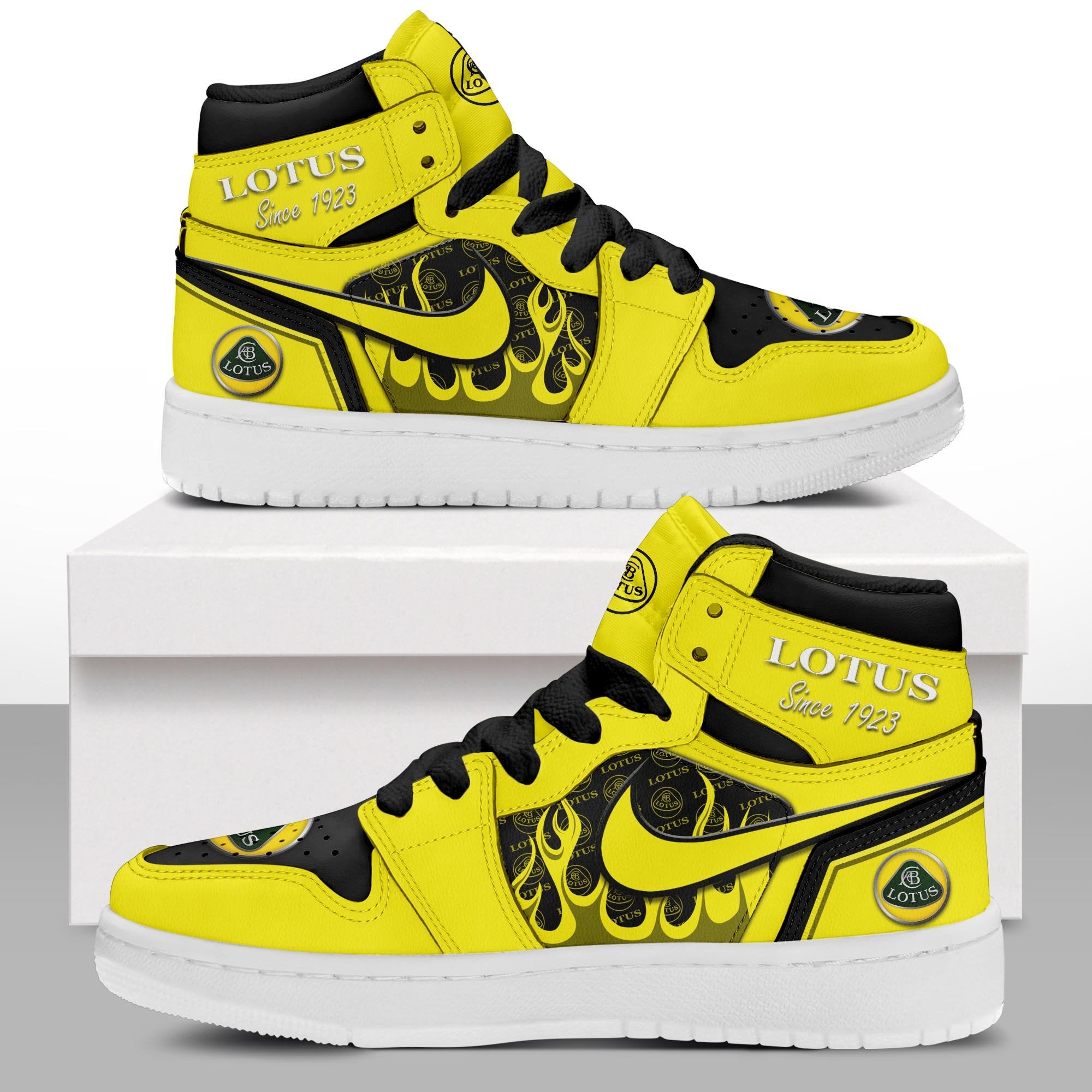 FootgearElite Lotus AJ1 High Sneakers Shoes For Men And Women