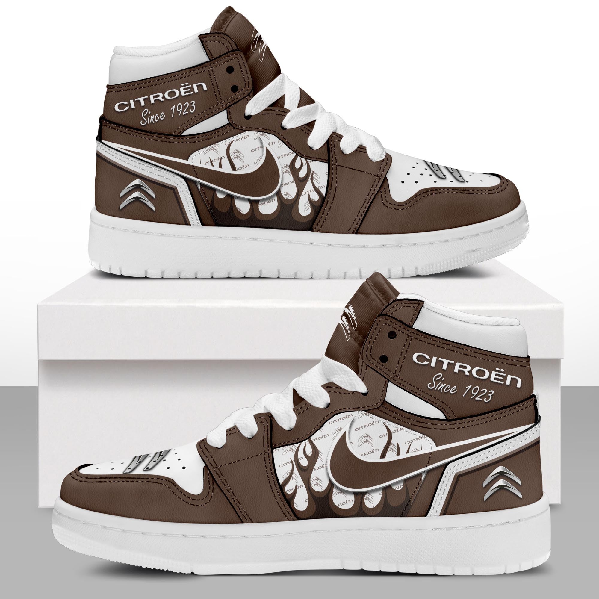 FootgearElite Citroen AJ1 High Sneakers Shoes For Men And Women